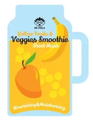 DR.MOLA Yellow Fruits & Veggies Smoothie MASKA W PŁACHCIE nawilżająco-odżywcza