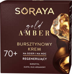 SORAYA Gold Amber BURSZTYNOWY KREM DO TWARZY 70+ regenerujący