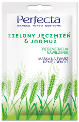 Perfecta Maska na twarz,szyję i dekolt Zielony Jęczmień & Jarmuż 10ml