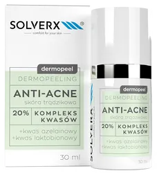 SOLVERX Dermopeel DERMOMASKA ANTI-ACNE 20% skóra trądzikowa