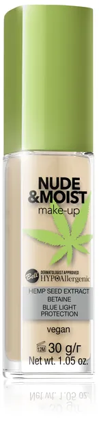 BELL Hypoallergenic PODKŁAD DO TWARZY Nude&Moist 04 Natural Tan