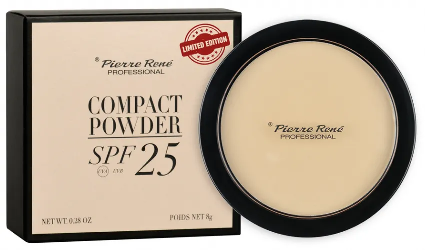 PIERRE RENE Compact Powder PUDER PRASOWANY SPF25 103 Classic Ivory
