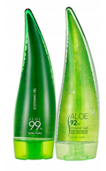 HOLIKA HOLIKA Aloe ZESTAW 2-elementowy ŻEL ALOESOWY 99% 250ml + ŻEL POD PRYSZNIC 92% 250ml