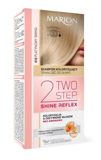 MARION Two Step szampon koloryzujący z odżywką 410 PLATYNOWY SWING do 24 myć