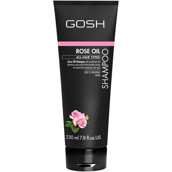 GOSH szampon do włosów ROSE OIL kontroluje wydzielanie sebum