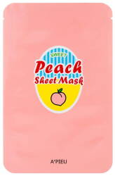 A'pieu SWEET PEACH sheet mask MASKA W PŁACHCIE rewitalizująca