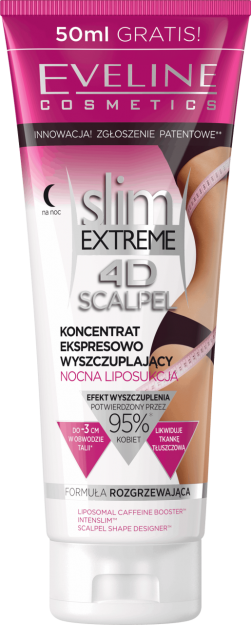EVELINE Slim Extreme 4D Scalpel KONCENTRAT EKSPRESOWO WYSZCZUPLAJĄCY nocna liposukcja