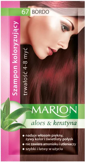MARION szampon koloryzujący 67 BORDO od 4-8 myć