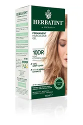 Naturalna Farba do włosów Herbatint • trwała • 10DR JASNY MIEDZIANY ZŁOTY BLOND • seria MIEDZIANO-ZŁOTA