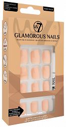 W7 Glamorous Nails SZTUCZNE PAZNOKCIE White Peach