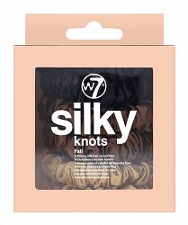 W7 SILKY KNOTS 6 Skinny Silk Hair Scrunchies ZESTAW JEDWABNYCH GUMEK DO WŁOSÓW Fall