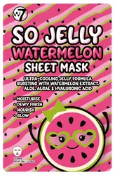 W7 SO JELLY WATERMELON Sheet Mask MASKA W PŁACIE nawilżająco-rozświetlająca