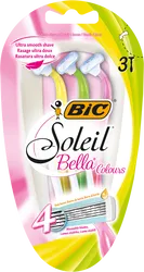 BIC maszynka do golenia Soleil BELLA COLOURS 4 ostrza | 3 szt.