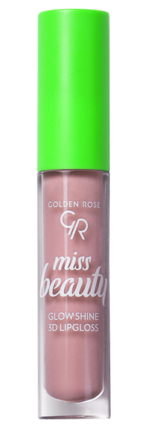 Golden Rose MISS BEAUTY Glow Shine 3D BŁYSZCZYK DO UST 02 Baby Pink