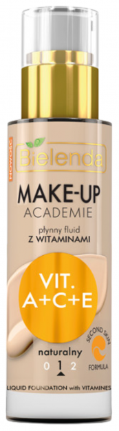 BIELENDA Make-up Academie FLUID Z WITAMINAMI 1 Naturalny