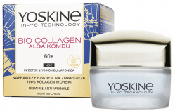 YOSKINE Bio Collagen bioKREM NA NOC 60+ naprawczy na zmarszczki