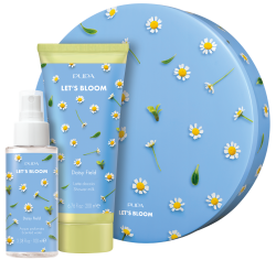 PUPA Let's Bloom Daisy Field ZESTAW PREZENTOWY mgiełka do ciała + mleczko pod prysznic + puszka