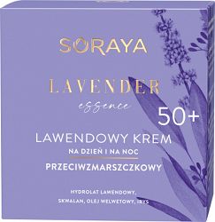 SORAYA Lavender LAWENDOWY KREM DO TWARZY 50+ przeciwzmarszczkowy