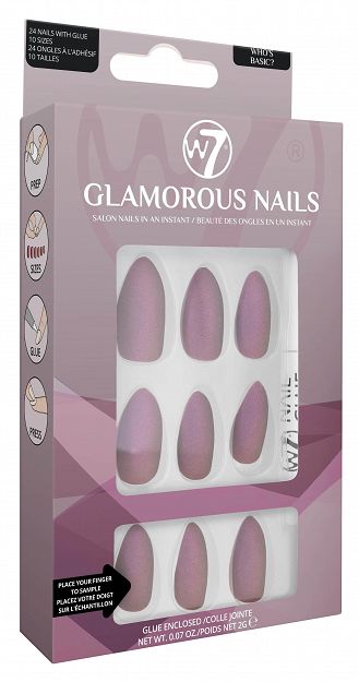 W7 Glamorous Nails SZTUCZNE PAZNOKCIE Who's Basic
